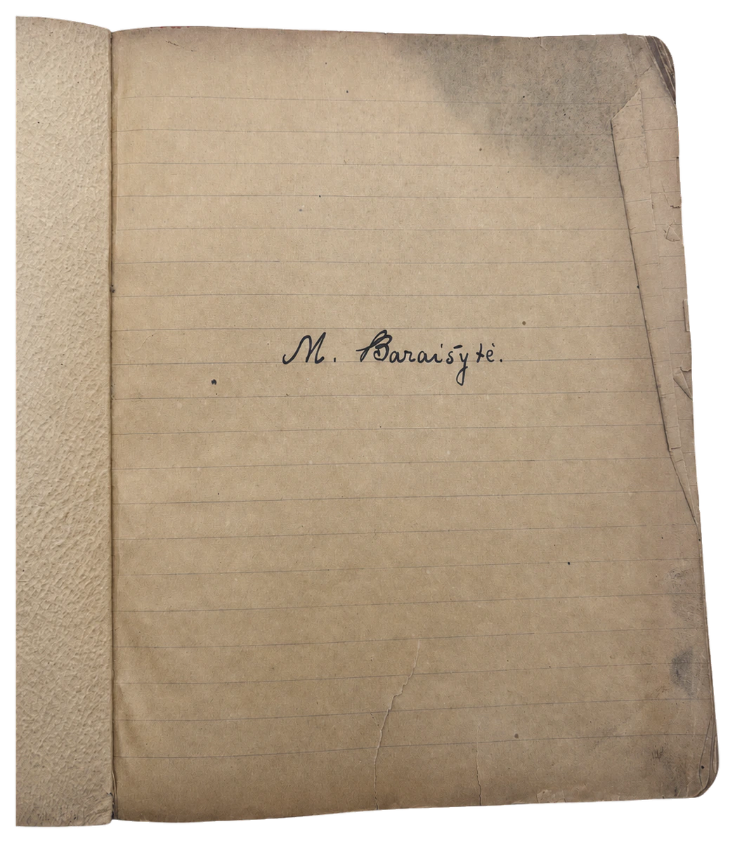 1925 to 1926 Lithuanian student notebook
